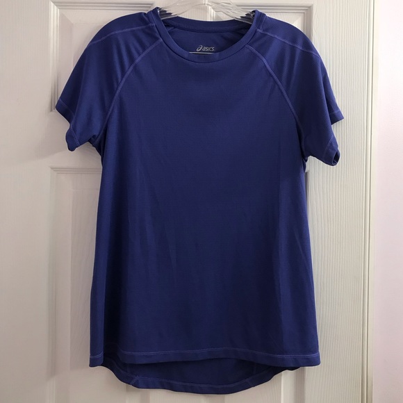 ASICS Purple Short Sleeve Shirt Size L - Picture 1 of 7